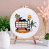 Beginner Embroidery Kit with Floral and Cat Patterns