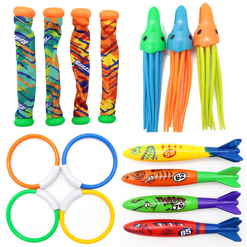 Underwater Diving Stick Toy Set for Pool Fun
