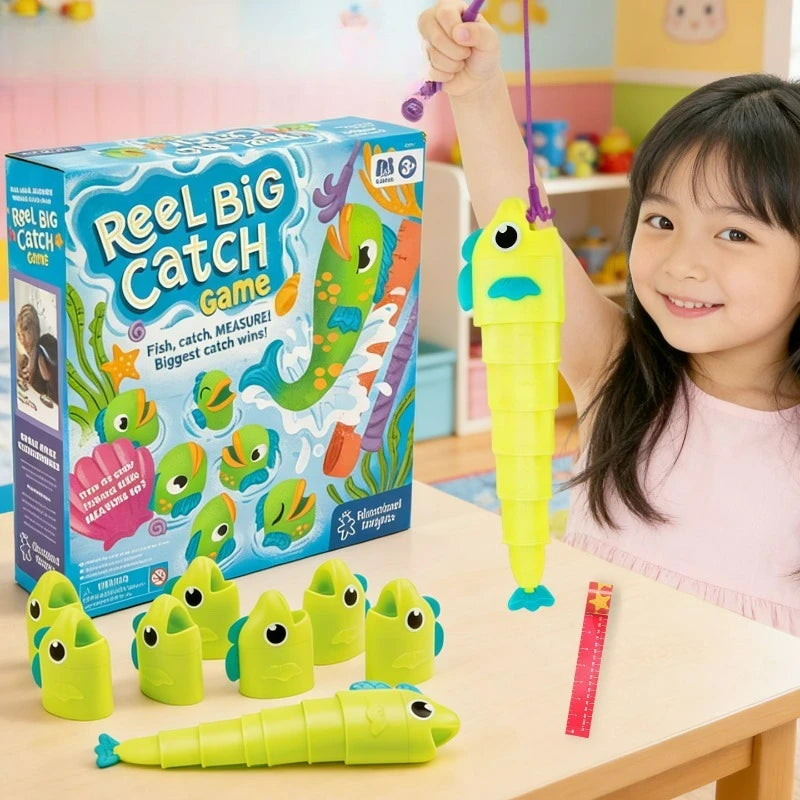 Telescoping Fishing Game for Kids with Length Comparison Fun