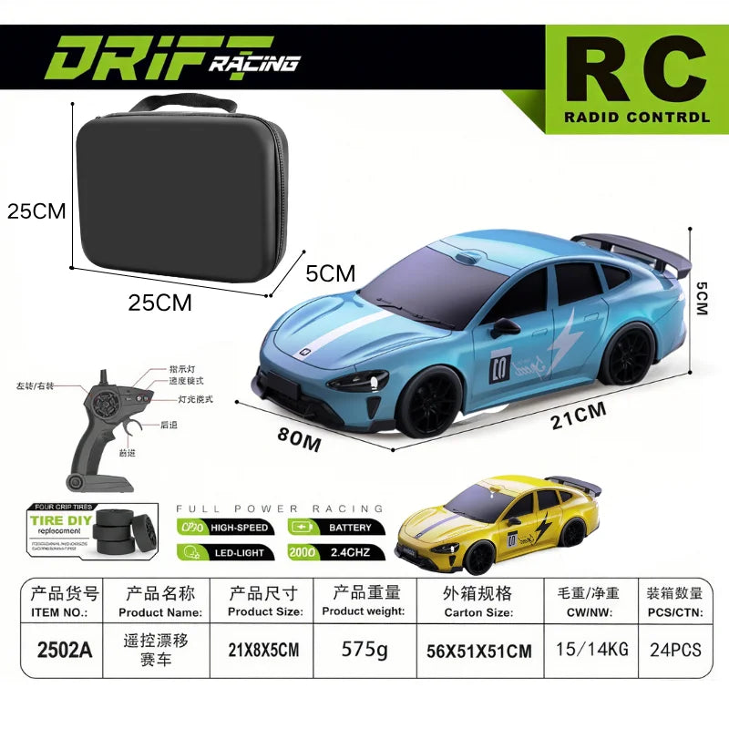 1:24 Scale RC Drift Car – High-Speed Remote Control Sports Car