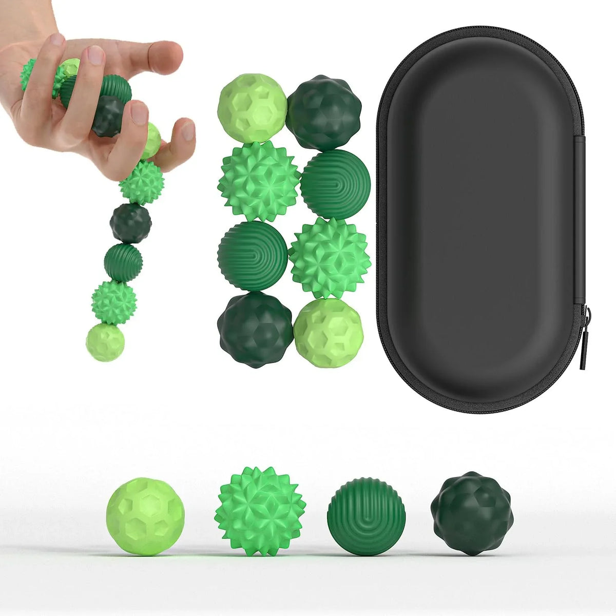Magnetic Sensory Fidget Balls with Silicone Shell