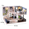 DIY Wooden Dollhouse Kit with Miniature Furniture – 3D Puzzle Craft Set