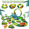 Dino Race Track Toy with Electric Climbing Car