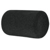 Black flocked foam microphone windscreen cover.