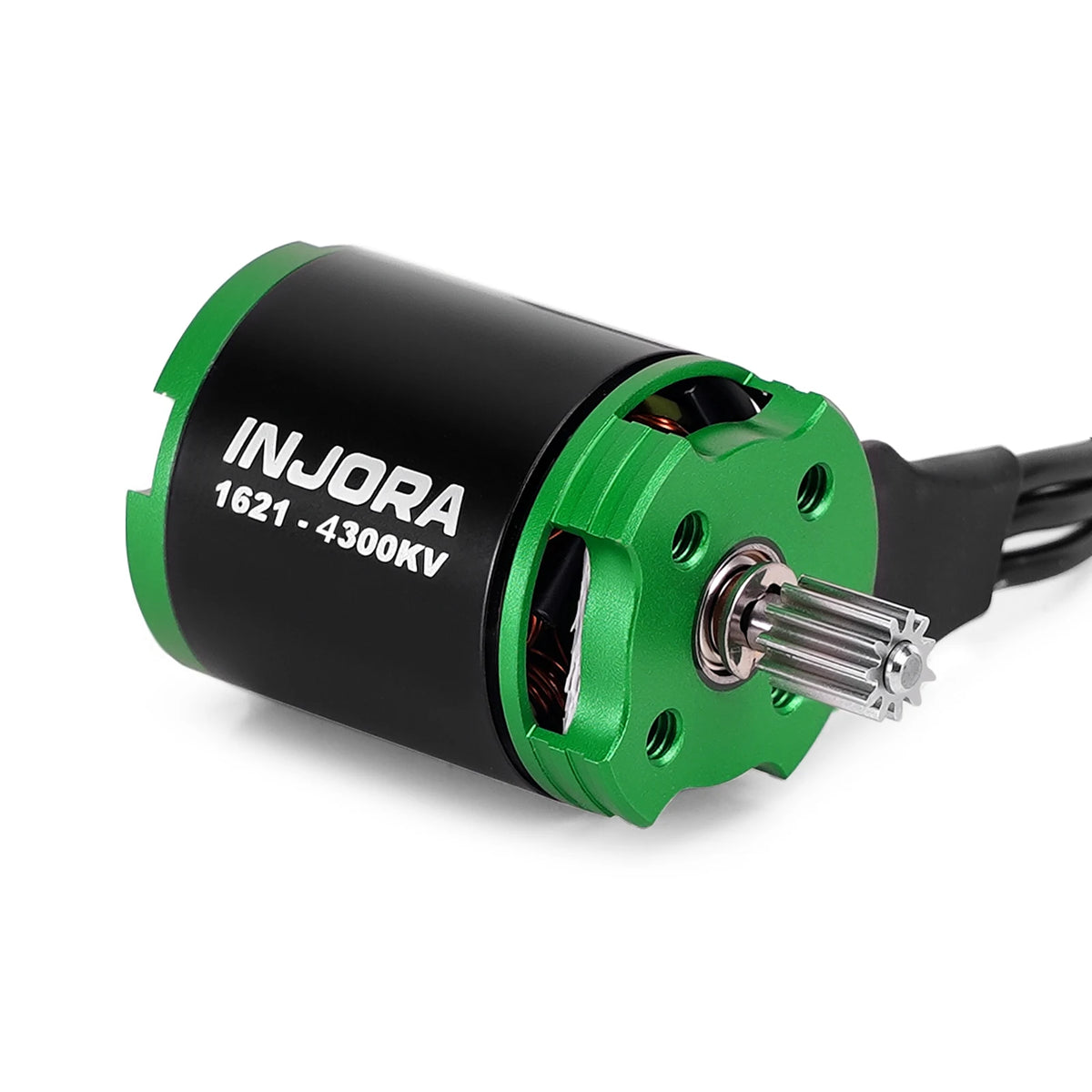 Black and green brushless ESC and 4300KV motor combo for RC crawlers