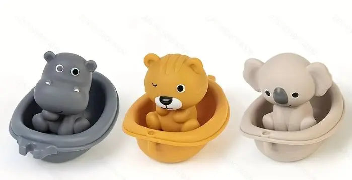 Silicone Baby Bath Toy Set for Sensory Water Play