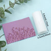 A pink clay texture roller with a floral pattern is shown next to a white roll, illustrating the product's size.