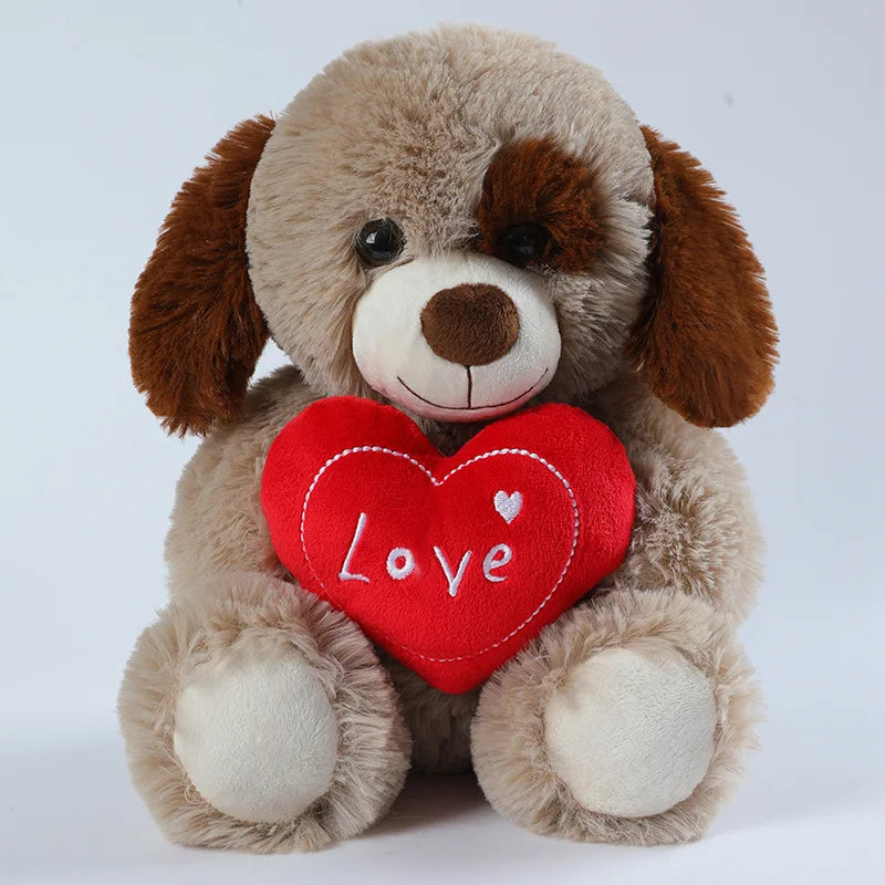 Heart-Shaped Teddy Bear Plush with Fairy Wings – 25cm