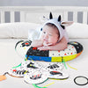 High-Contrast Tummy Time Pillow for Baby Sensory Development
