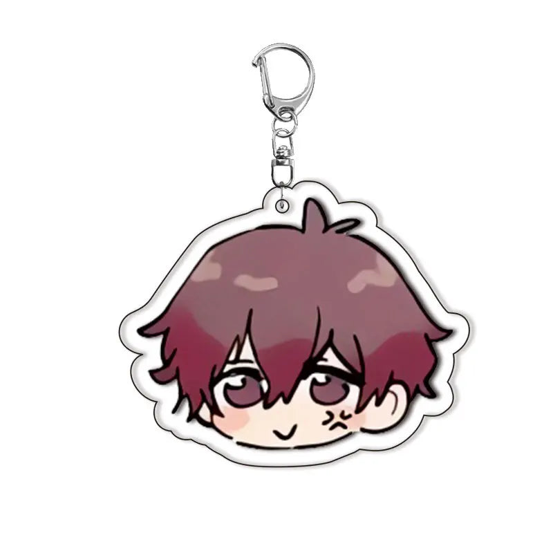Acrylic keychain set featuring three characters Isagi, Bachira, and Kunigami from Blue Lock