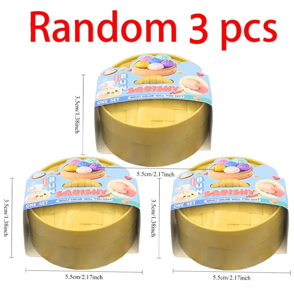 Squishy Dumpling Stress Relief Toy – Cute Squeeze Fidget for Anxiety & Fun