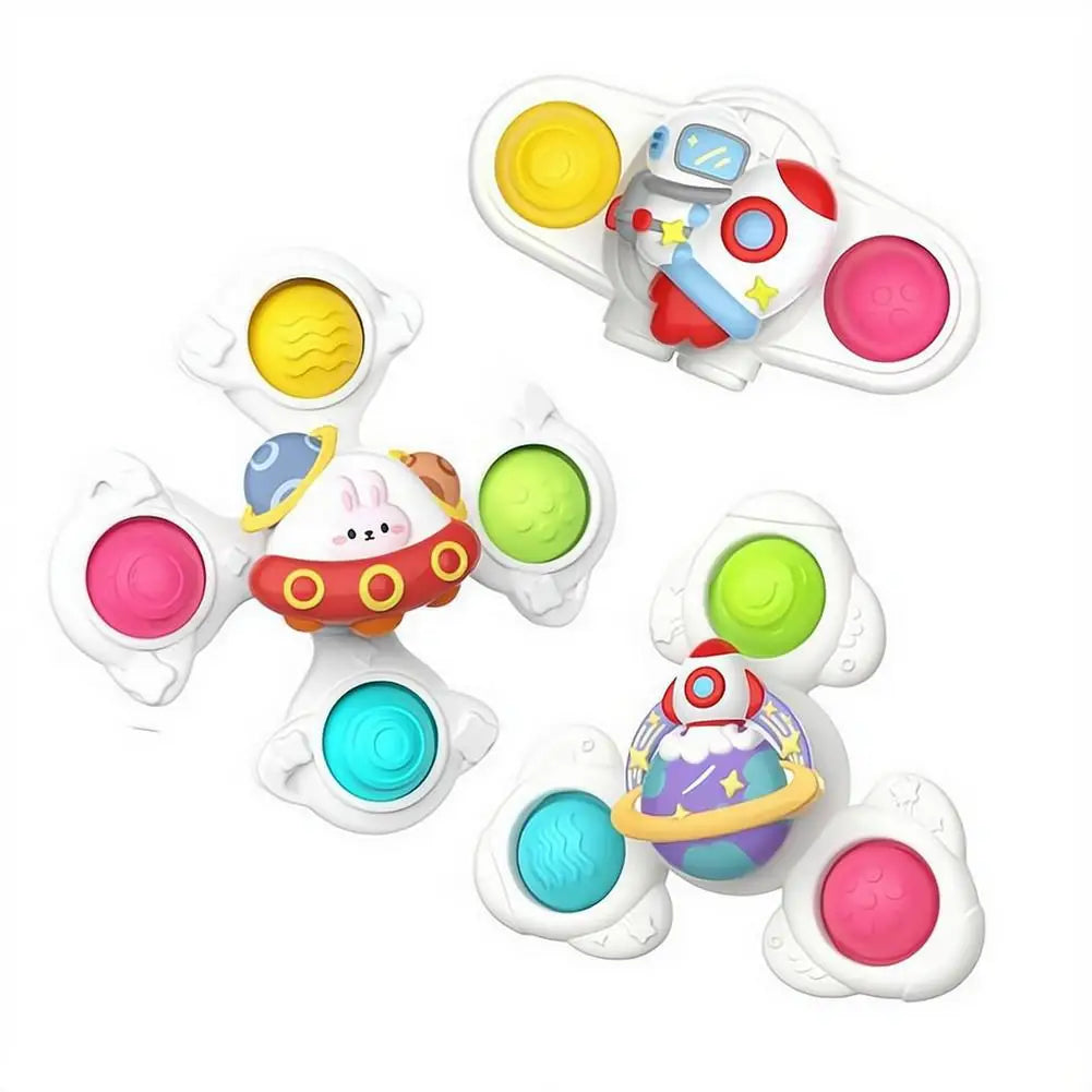 Colorful Suction Cup Spinner Toy for Baby | Sensory Fidget Fun