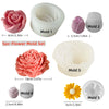 5-Piece Floral Silicone Candle Mold Set