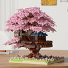 DIY Sakura Cherry Blossom Treehouse Building Kit with Warm Lights