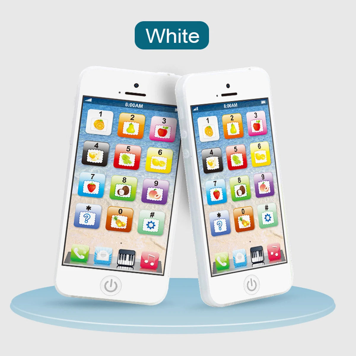 Interactive Learning Toy Phone for Kids – Numbers & Fruits