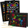Rainbow Scratch Art Paper Set for Kids – DIY Graffiti & Drawing Activity Book