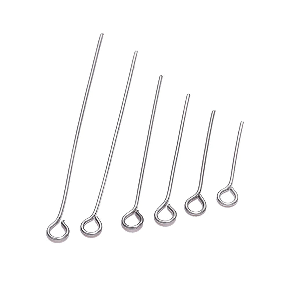 Stainless Steel Flat Head Pins for Jewelry Making (100-Pack)