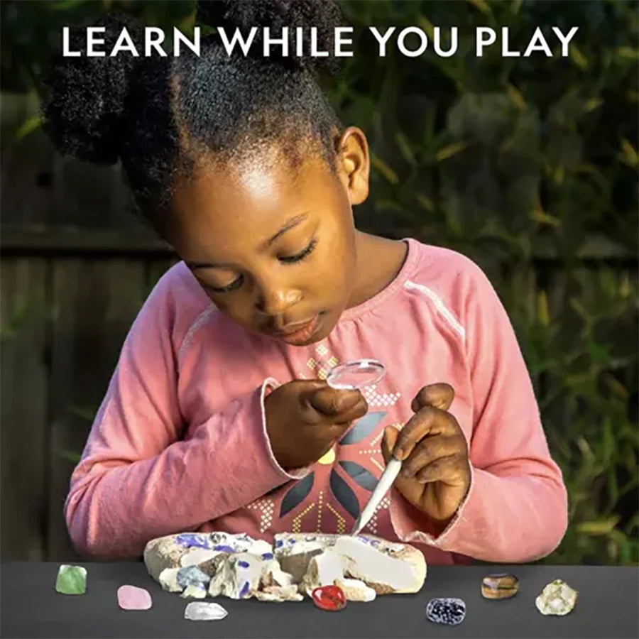 Mega Gemstone Dig Kit for Kids - STEM Excavation Toy