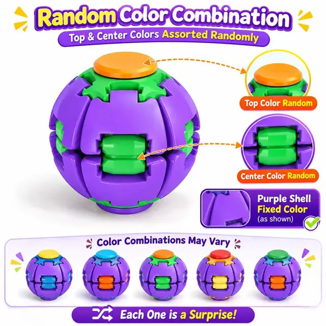 Fidget Gear Ball – Smooth Rotating Stress Relief Desktop Toy