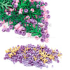 A pile of pink and purple Sakura Cherry Blossom Tree building blocks.