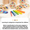 Wooden Montessori Color Sorting Toy for Toddlers