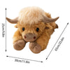 Weighted Highland Cow Plush – Soft & Cuddly Stuffed Animal