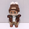 Retro Leather Jacket for 15/17cm Labubu Dolls