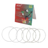 A set of classical guitar strings featuring clear nylon and silver-plated copper wound strings.