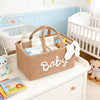 Portable Fleece Baby Diaper Caddy Organizer