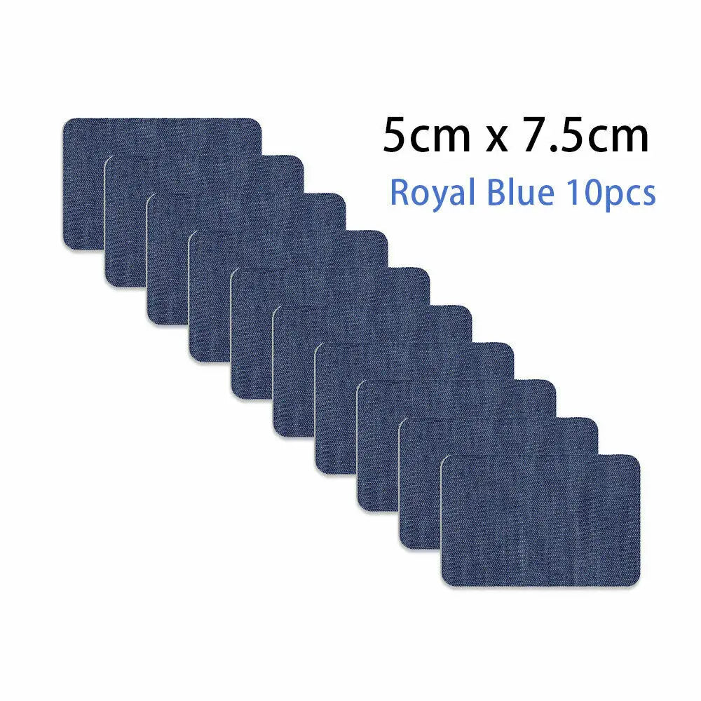 Iron-On Denim Patches for Jeans Repair & DIY Crafts
