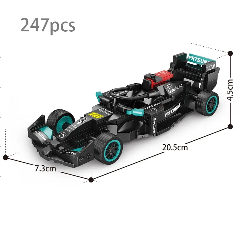 Supercar Model Building Block Kit