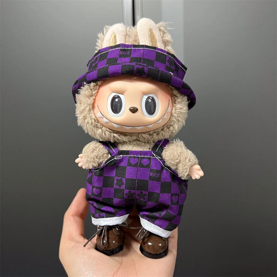 Fashion Doll Outfit Set for 15/17cm Labubu Figures