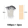 Waxed Cotton Candle Wicks & Holders (100-Piece Assortment)
