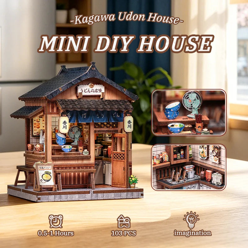 Japanese Mini Store Book Nook DIY Kit