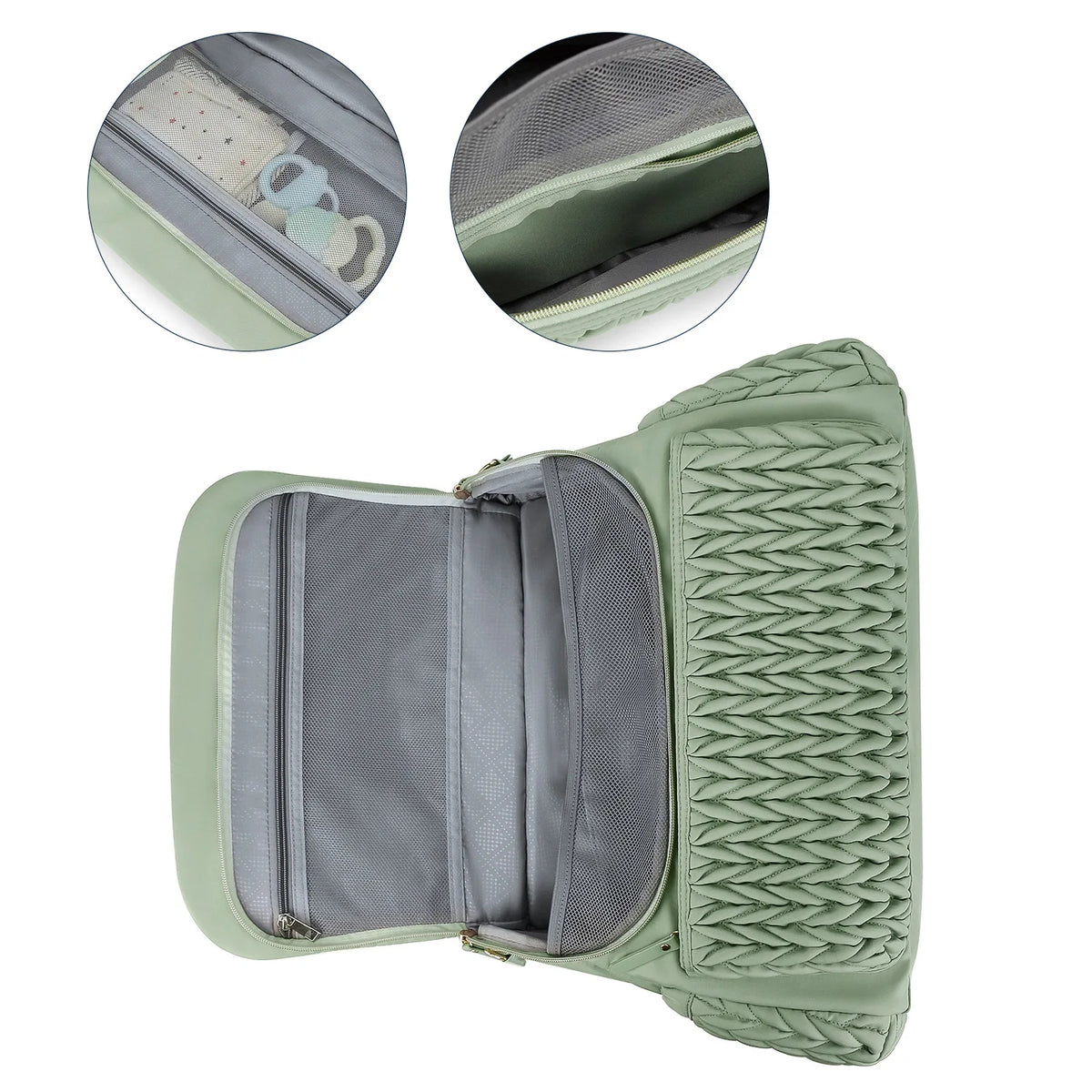Large Capacity Waterproof Diaper Bag Tote