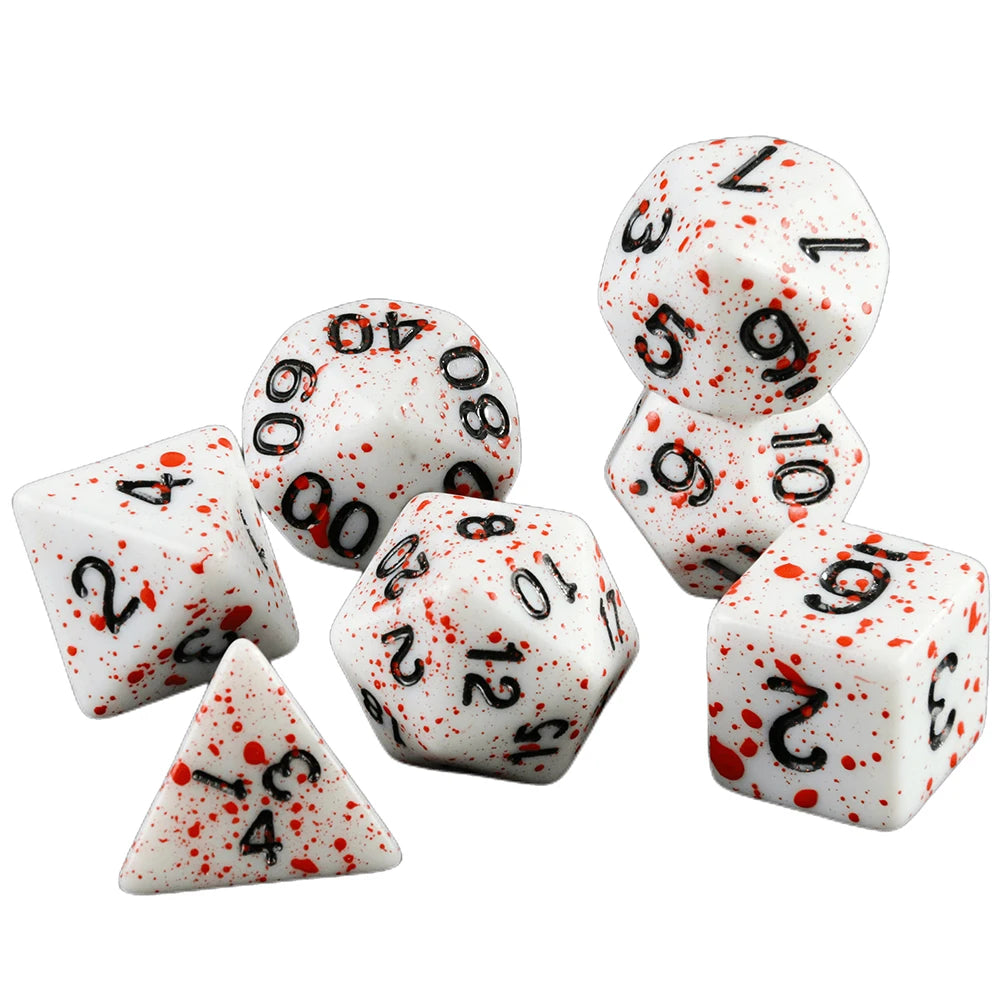 Acrylic Polyhedral Dice Set for Tabletop RPGs