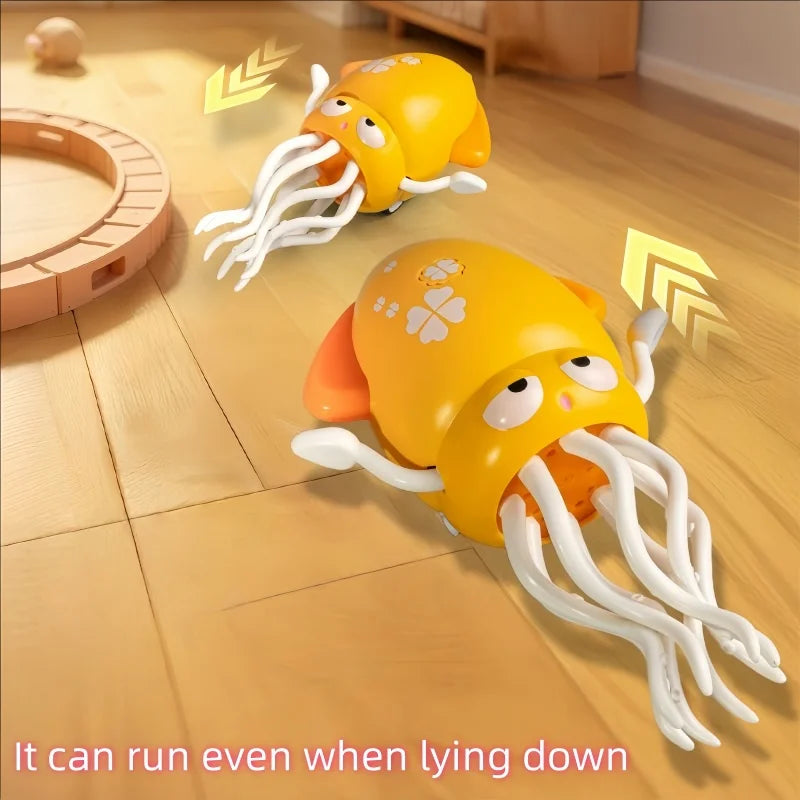 Interactive Dancing Octopus Toy with Obstacle Avoidance