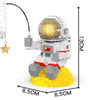 Luminous Astronaut Moon Building Blocks Set with LED Light Technology