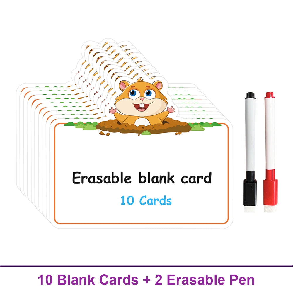 Dry-Erase Fly Swat Game Cards for Kids Learning