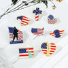 American Flag Cross Enamel Brooch Pin