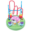 Wooden Bead Maze Roller Coaster Toy for Toddlers