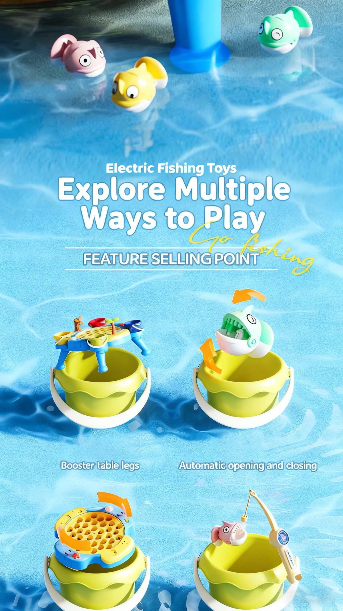 Magnetic Fishing Game with 360° Rotation – Educational Toy for Kids
