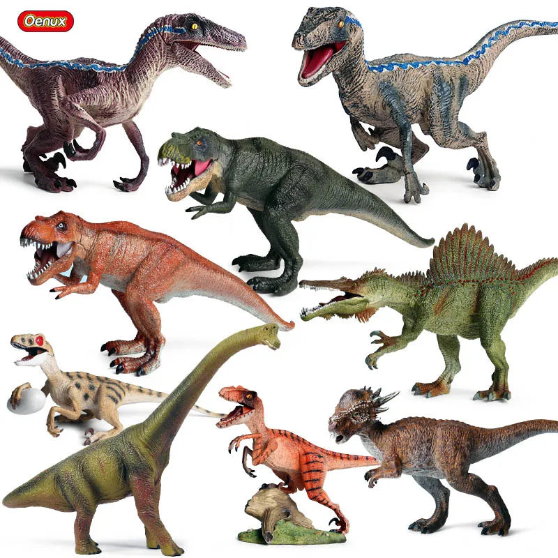 Realistic Dinosaur Figurine Collection for Imaginative Play