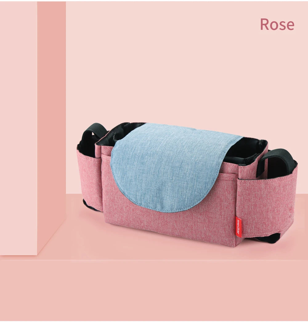 Insulated Diaper Bag with Thermal Bottle Pouch