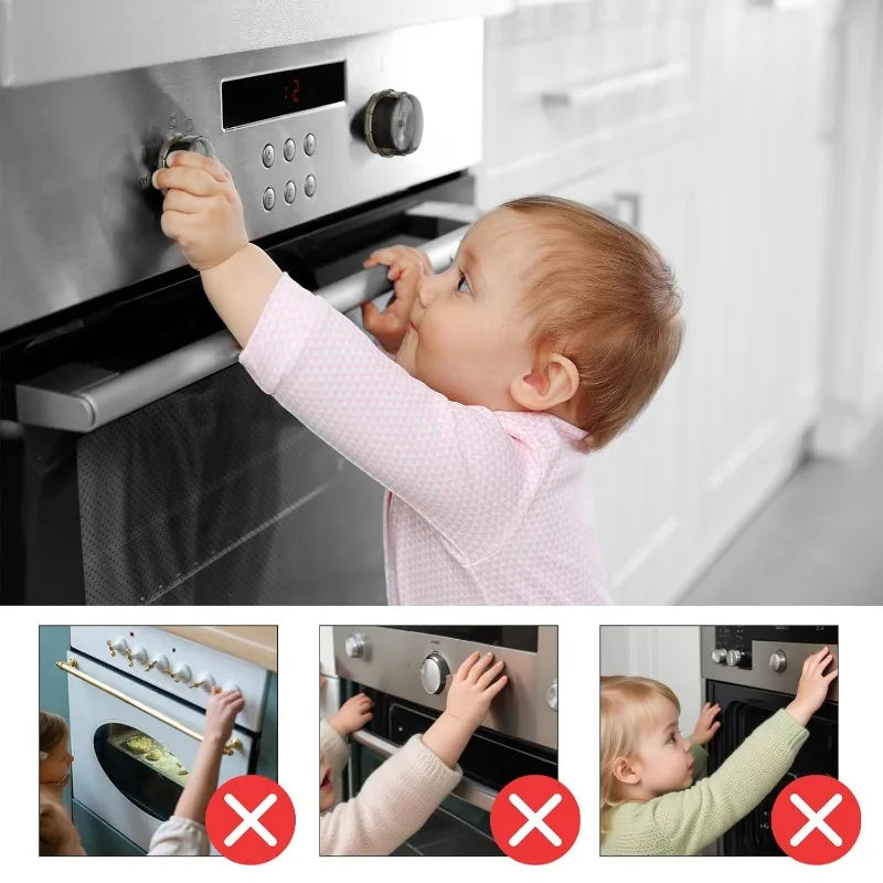 Child Safety Stove Knob Covers for Gas and Electric Ranges