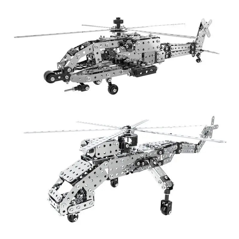 Metal 3D Aircraft Model Building Kit with Screw Assembly