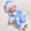 Lifelike 12-Inch Reborn Baby Doll with Outfit – Soft Vinyl, Huggable & Cute