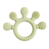 Baby Silicone & Wood Teether – Hand-Shaped Sensory Chew Toy