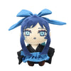 A plush doll of Ado Hibana with blue hair and large blue eyes wearing a dark outfit.