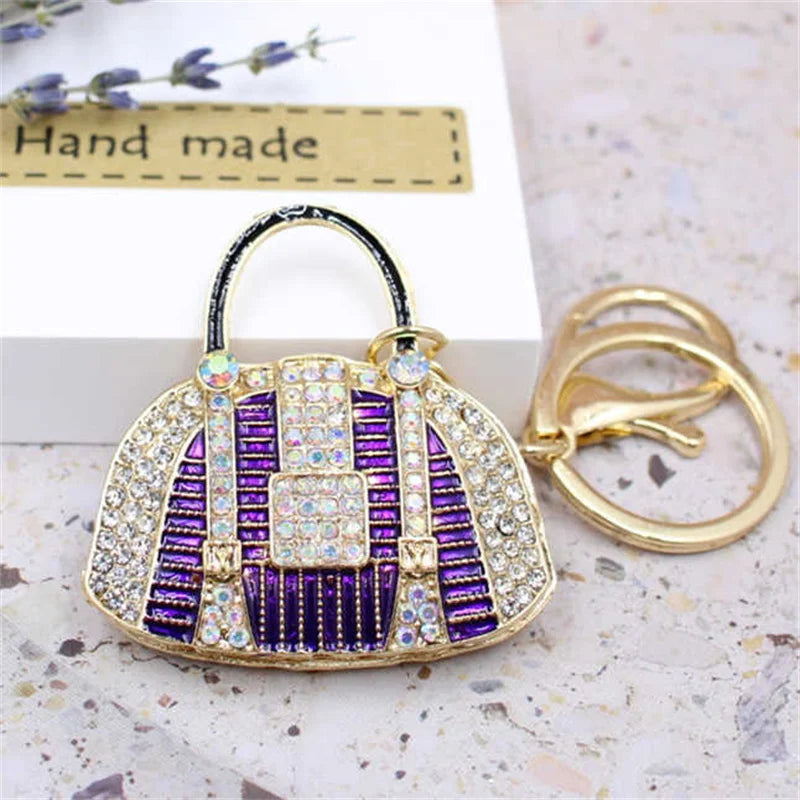 Crystal Rhinestone Handbag Keychain